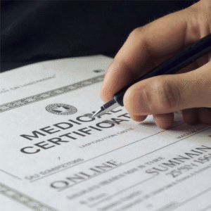 Doctor's certificate