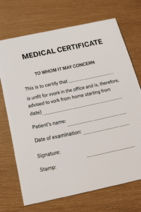 Medical Certificate